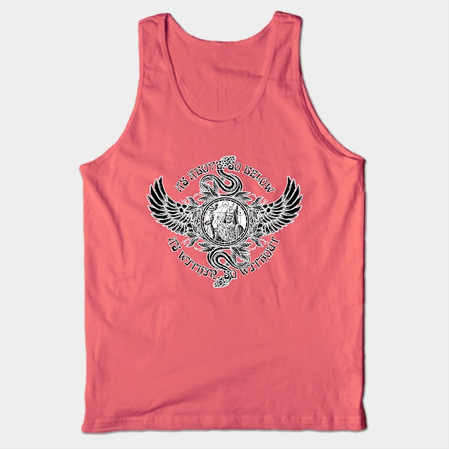 As Above So Below Hermes Trismegistus - Hermetic Hermeticism Alchemy Occult Thoth Tank Top by AltrusianGrace